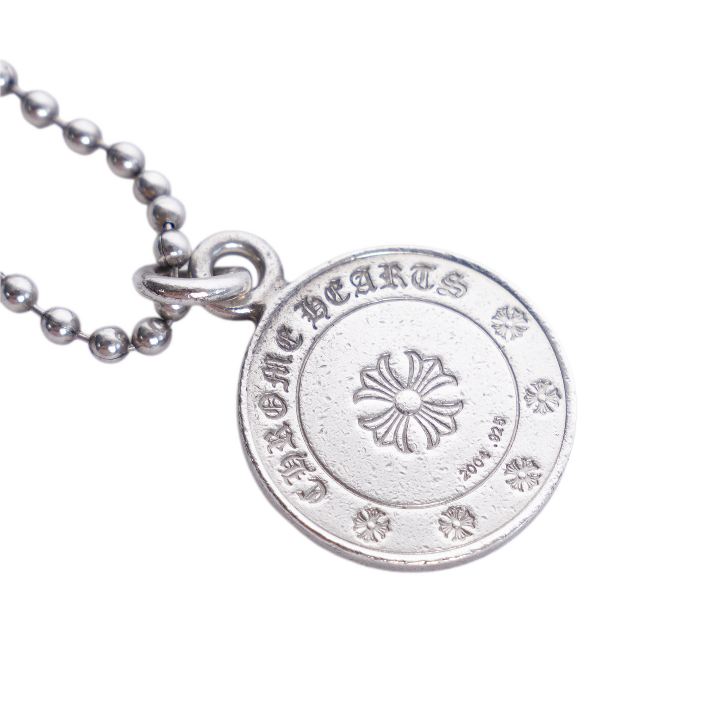 CHROME HEARTS ANGEL MEDALLION NECKLACE WITH PAVÉ DIAMONDS