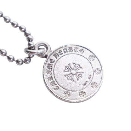 CHROME HEARTS ANGEL MEDALLION NECKLACE WITH PAVÉ DIAMONDS