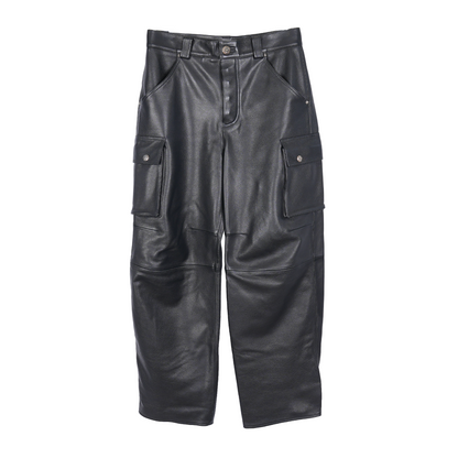 CHROME HEARTS ARTICULATE LEATHER CARGO PANTS