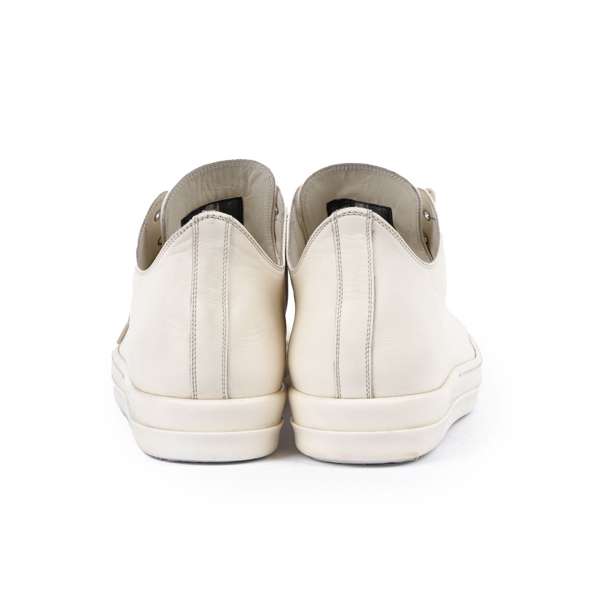 RICK OWENS OFF WHITE TOWER LOW TOP SNEAKERS
