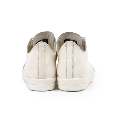 RICK OWENS OFF WHITE TOWER LOW TOP SNEAKERS