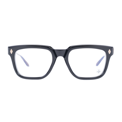CHROME HEARTS BLACK AND GOLD FRAME AMBIDIXTROUS GLASSES