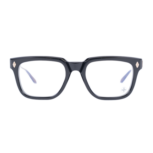 CHROME HEARTS BLACK AND GOLD FRAME AMBIDIXTROUS GLASSES