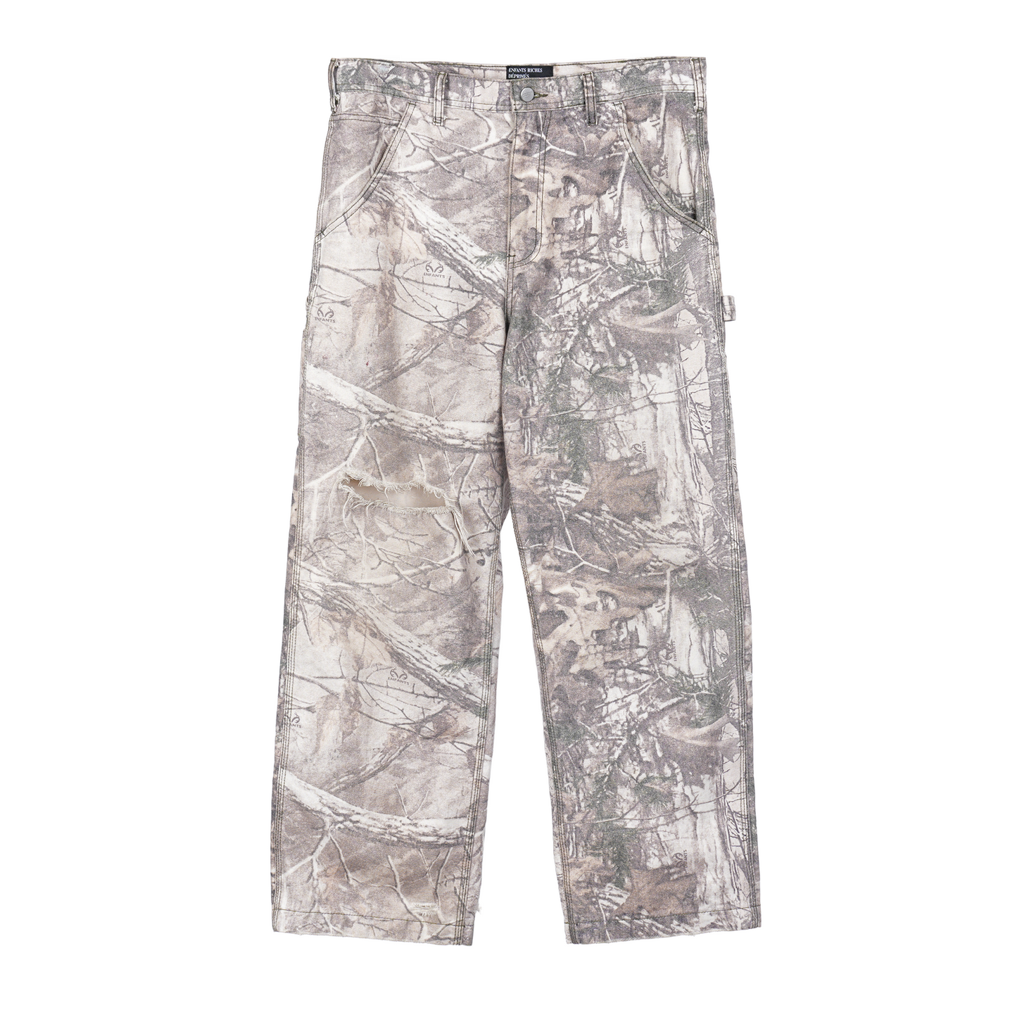 ERD Real Tree Distressed Camo Carpenter Pants SZ 34