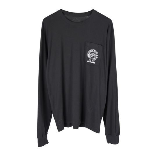 CHROME HEARTS NEW YORK EXCLUSIVE HORSESHOE LOGO POCKET LONG SLEEVE