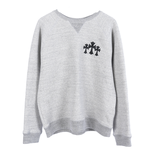 CH CEMETERY BLACK PATCH HEATHER GREY CREWNECK