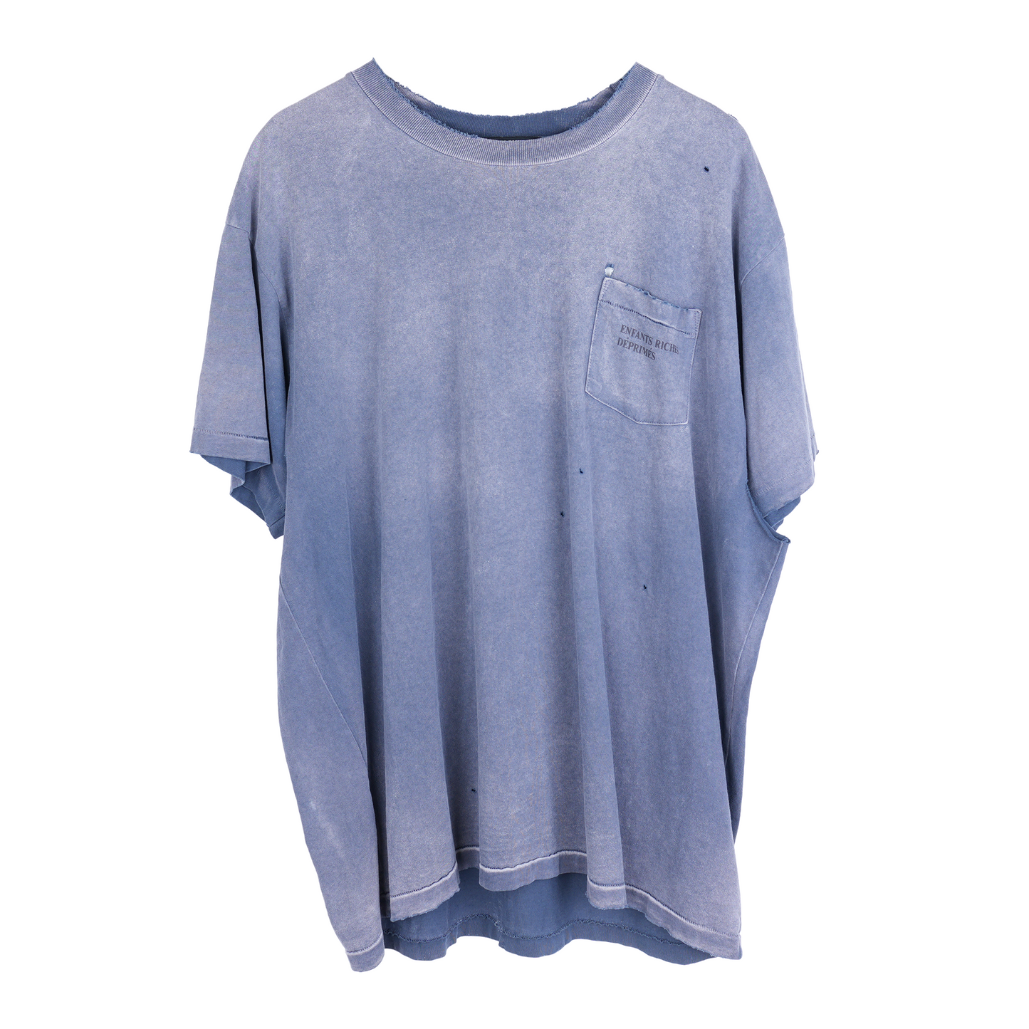 ERD ENFANTS RICHES DEPRIMES Thrashed  FADED Navy Logo Pocket Tee