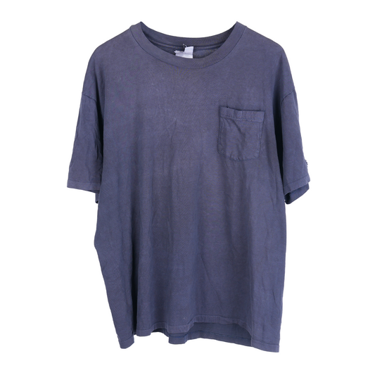 VINTAGE BOXY BLANK NAVY POCKET TEE