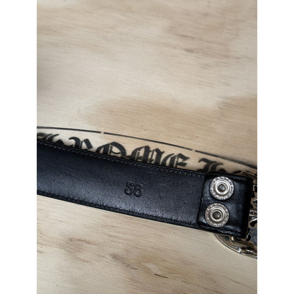 chrome hearts cross buckle belt