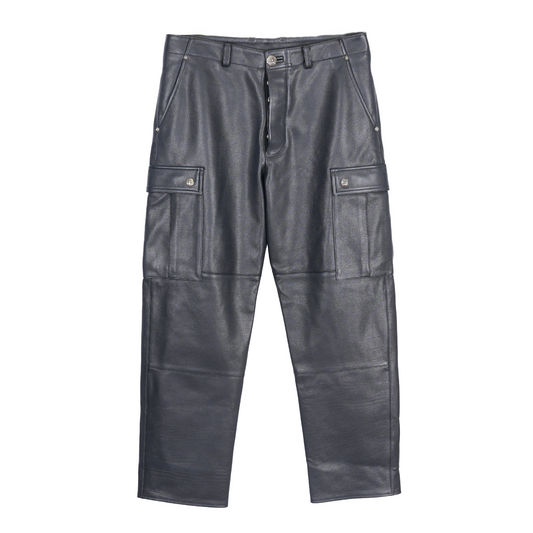 Chrome Hearts DEVIL DOG Leather CARGO PANTS
