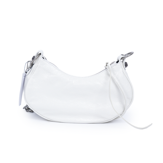 BALENCIAGA LE CAGOLE WHITE HANDBAG