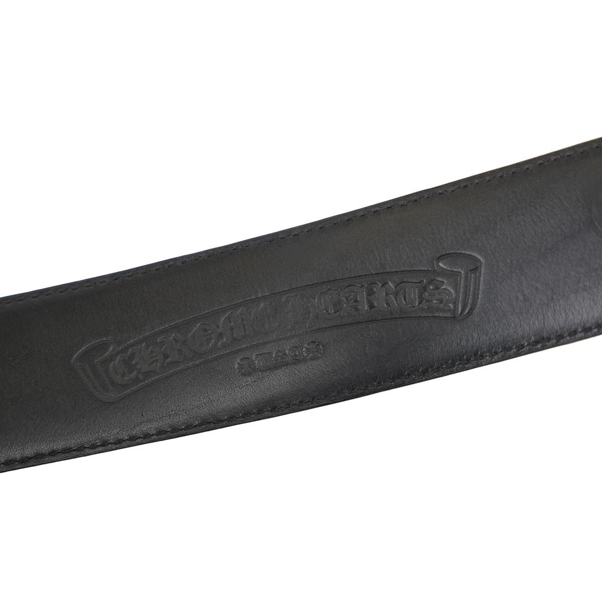 CHROME HEARTS 1.5" BLACK GUNSLINGER BELT