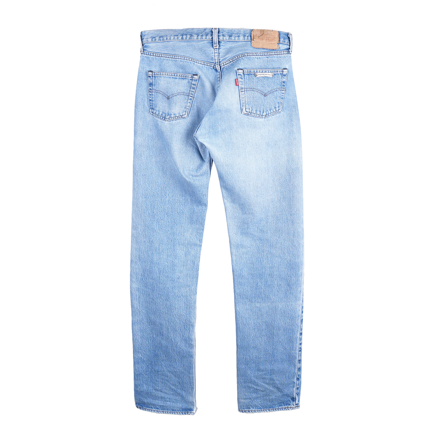 CHROME HEARTS LIGHT WASH RED TAB DENIM