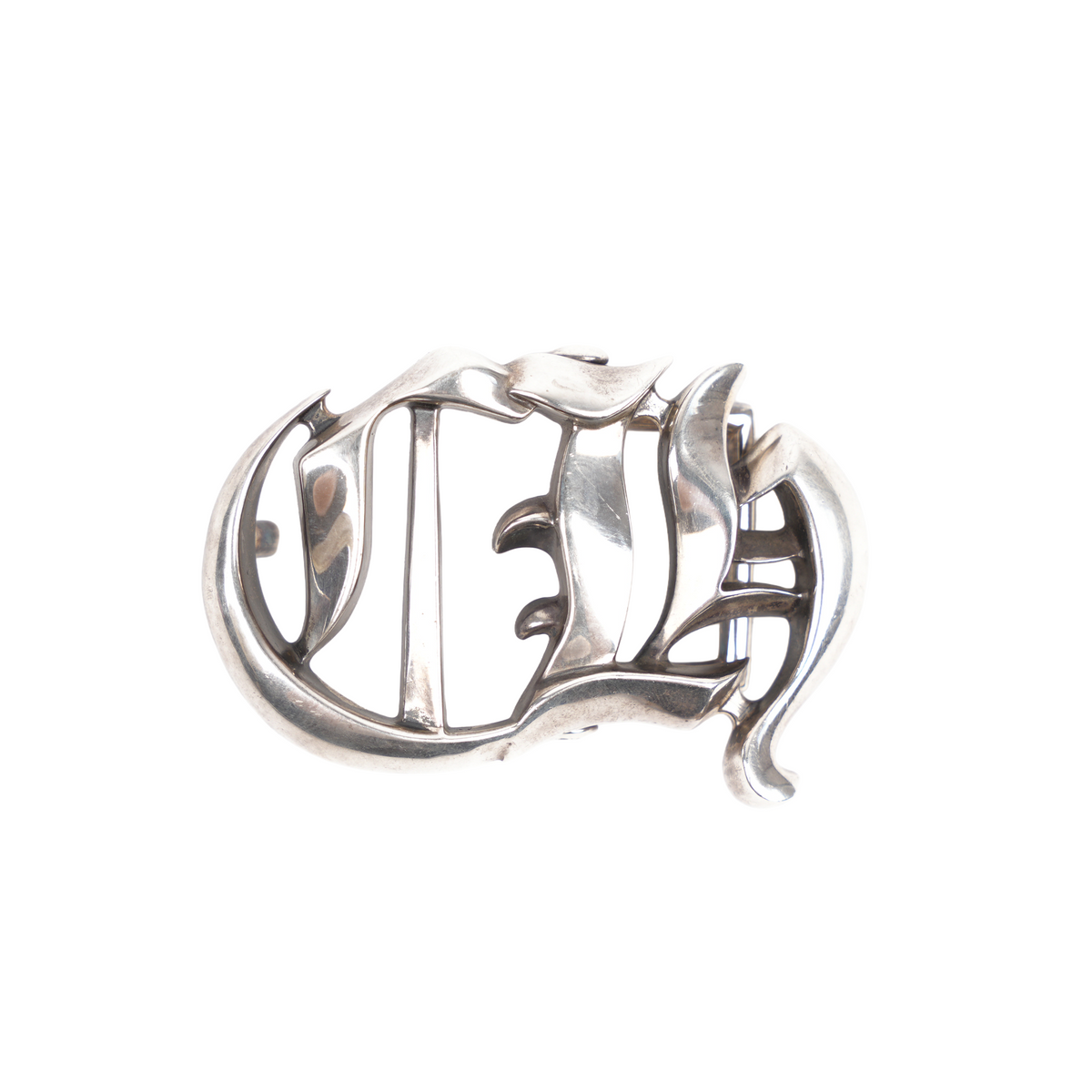 CHROME HEARTS 1 INCH SILVER CH BELT BUCKLE