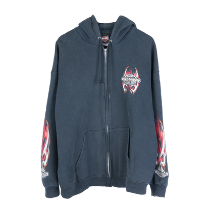 VINTAGE HARLEY-DAVIDSON FLAME ZIP UP HOODIE