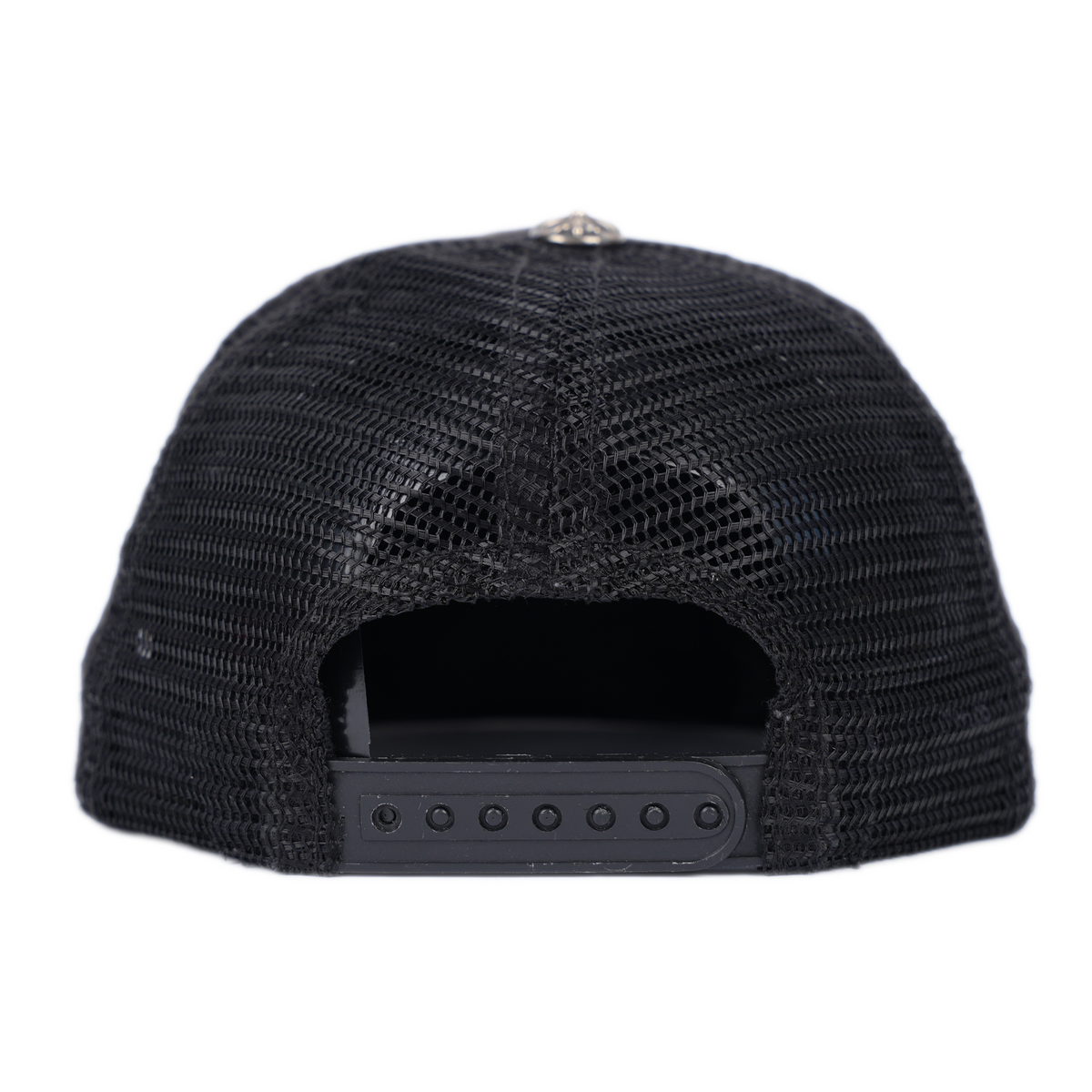 CHROME HEARTS VINTAGE WHITE FUCK LAMB LEATHER PATCH HAT
