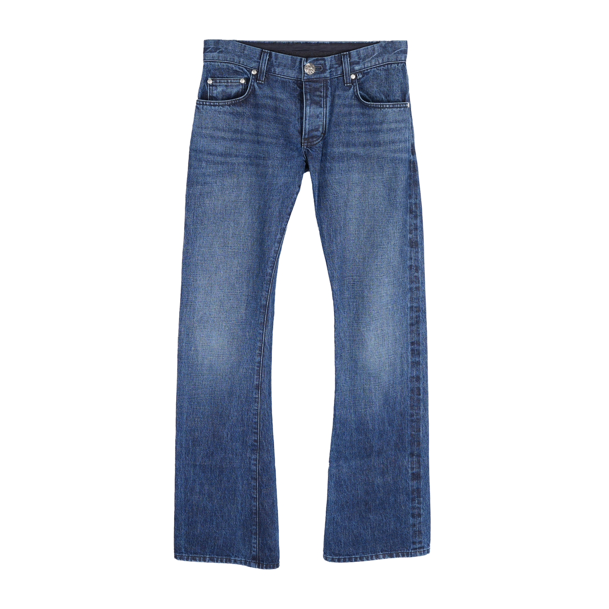 CHROME HEARTS RS INDIGO BLUE SELVEDGE DENIM PANTS