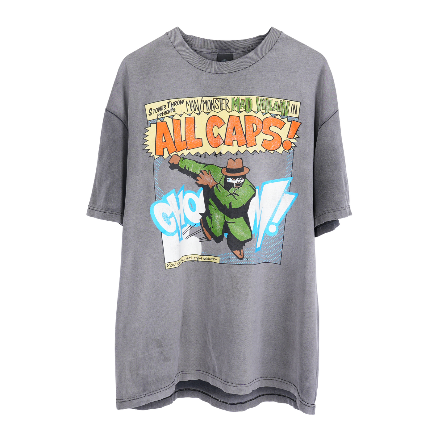 VINTAGE  FADED STONES THROW MF DOOM RAP TEE