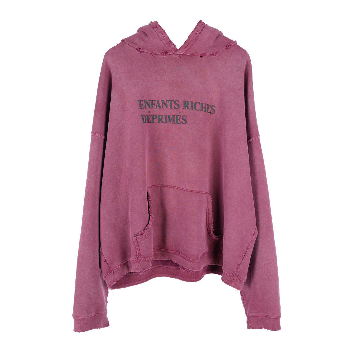 ERD ENFANTS RICHES DÉPRIMÉS BURGUNDY LOGO PULL OVER HOODIE