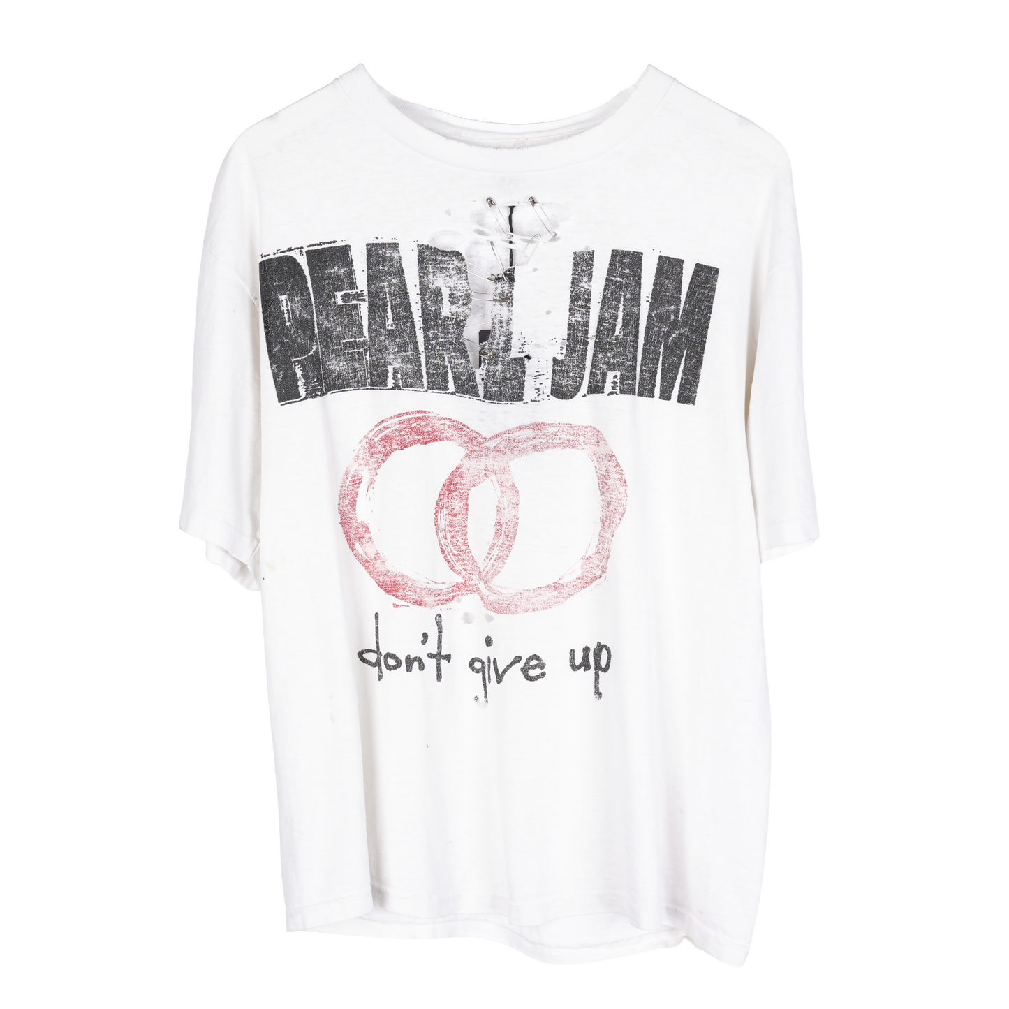 VINTAGE THRASHED PEARL JAM DON'T GIVE UP TEE