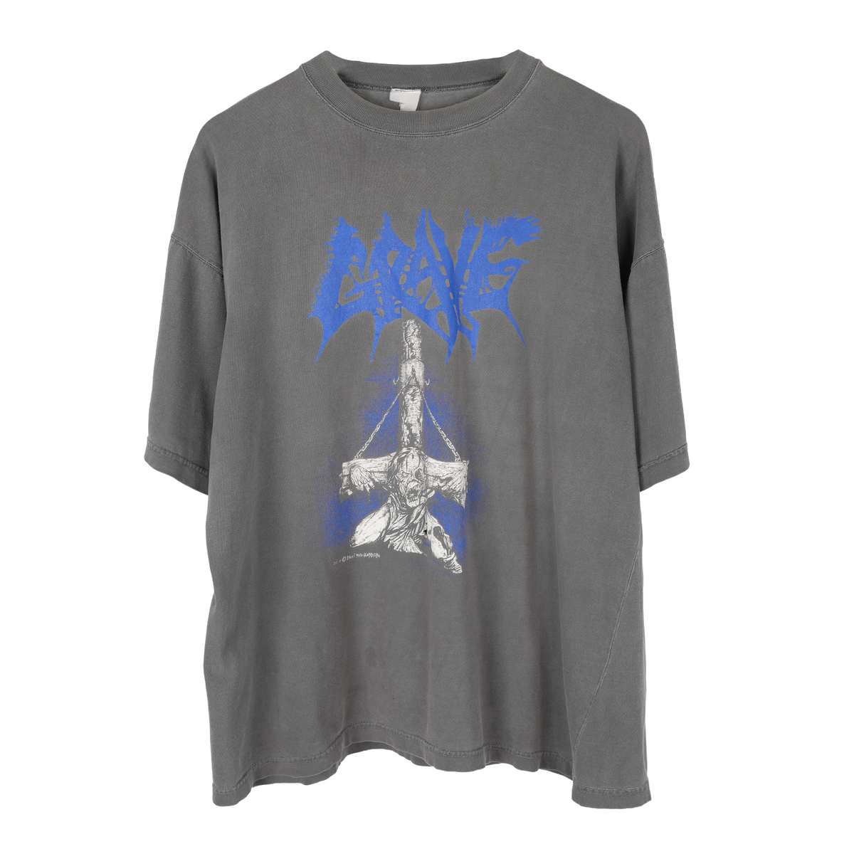 VINTAGE 1991 GRAVE INTO GRAVE LIVE THE HORROR TEE