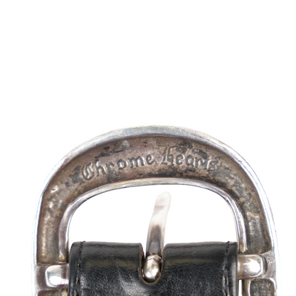 CHROME HEARTS 1.5" BLACK GUNSLINGER BELT