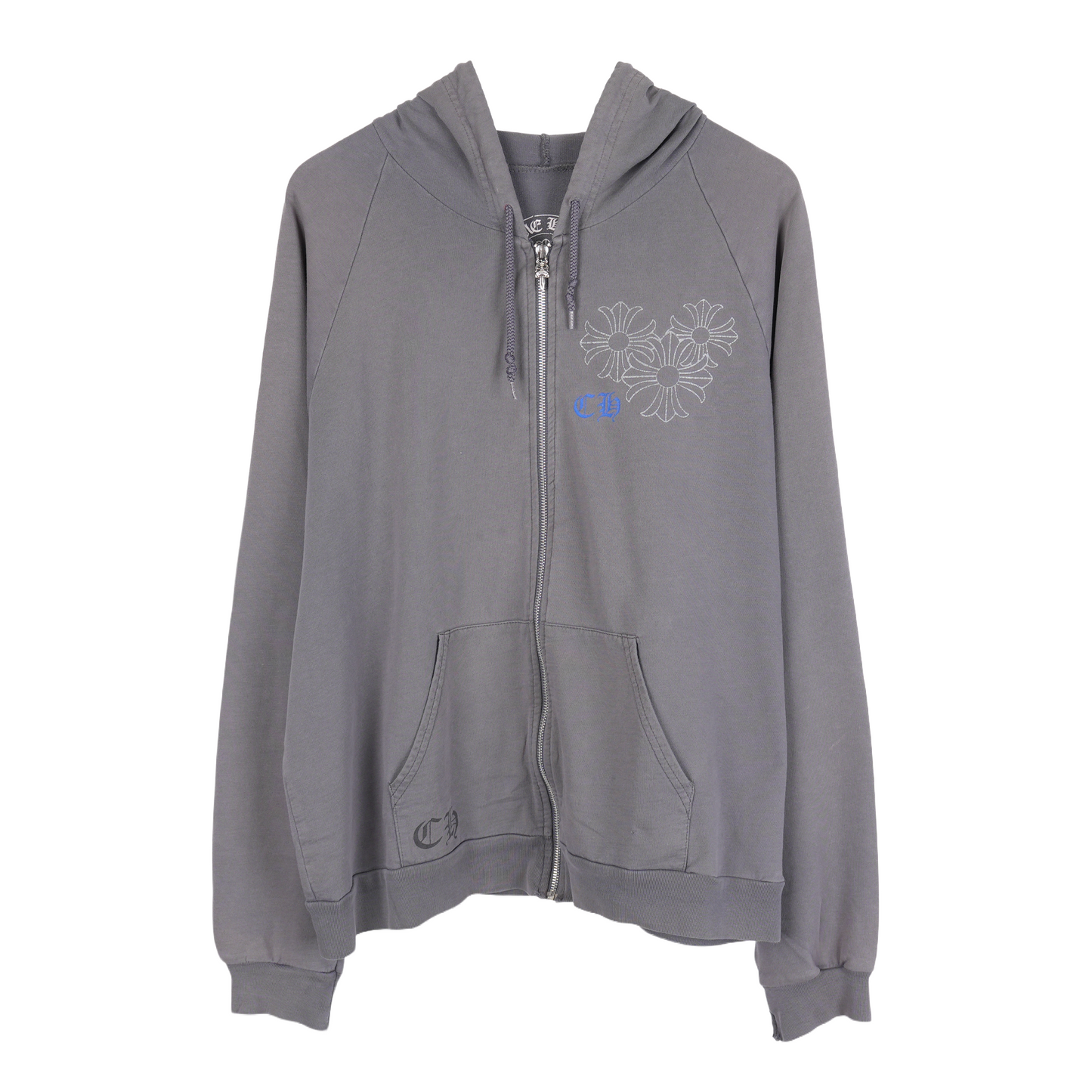 CHROME HEARTS VINTAGE SPIRAL LOGO ZIP UP HOODIE