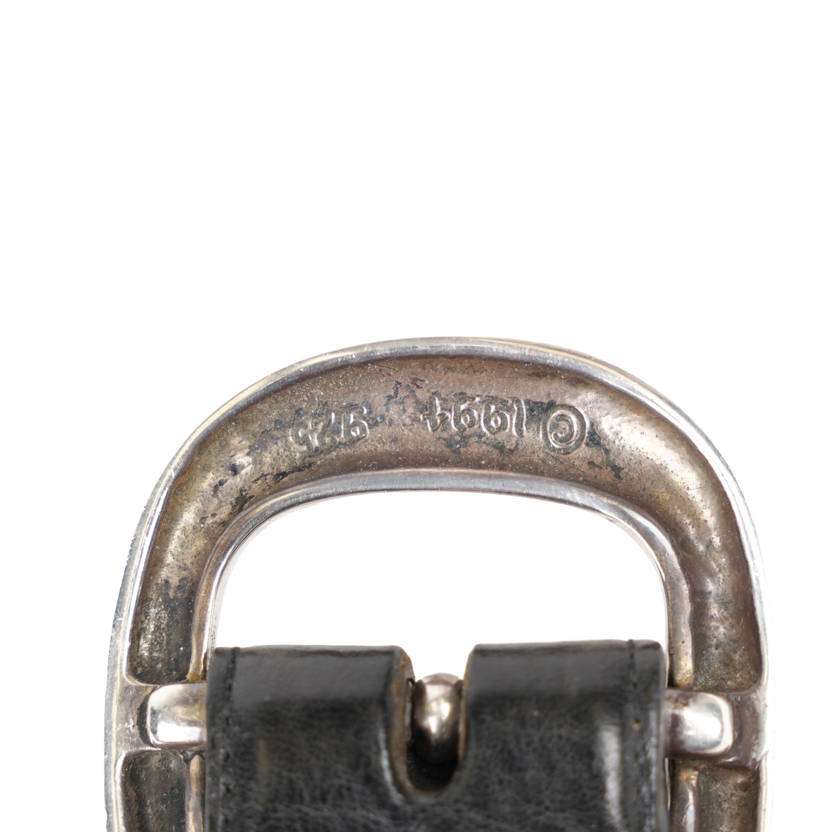 CHROME HEARTS 1.5" BLACK GUNSLINGER BELT