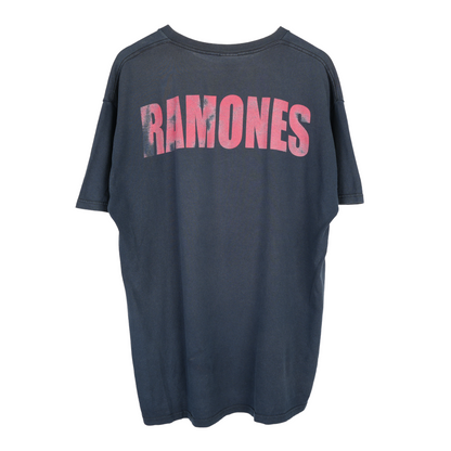 VINTAGE 00s RED RAMONES LOGO TEE