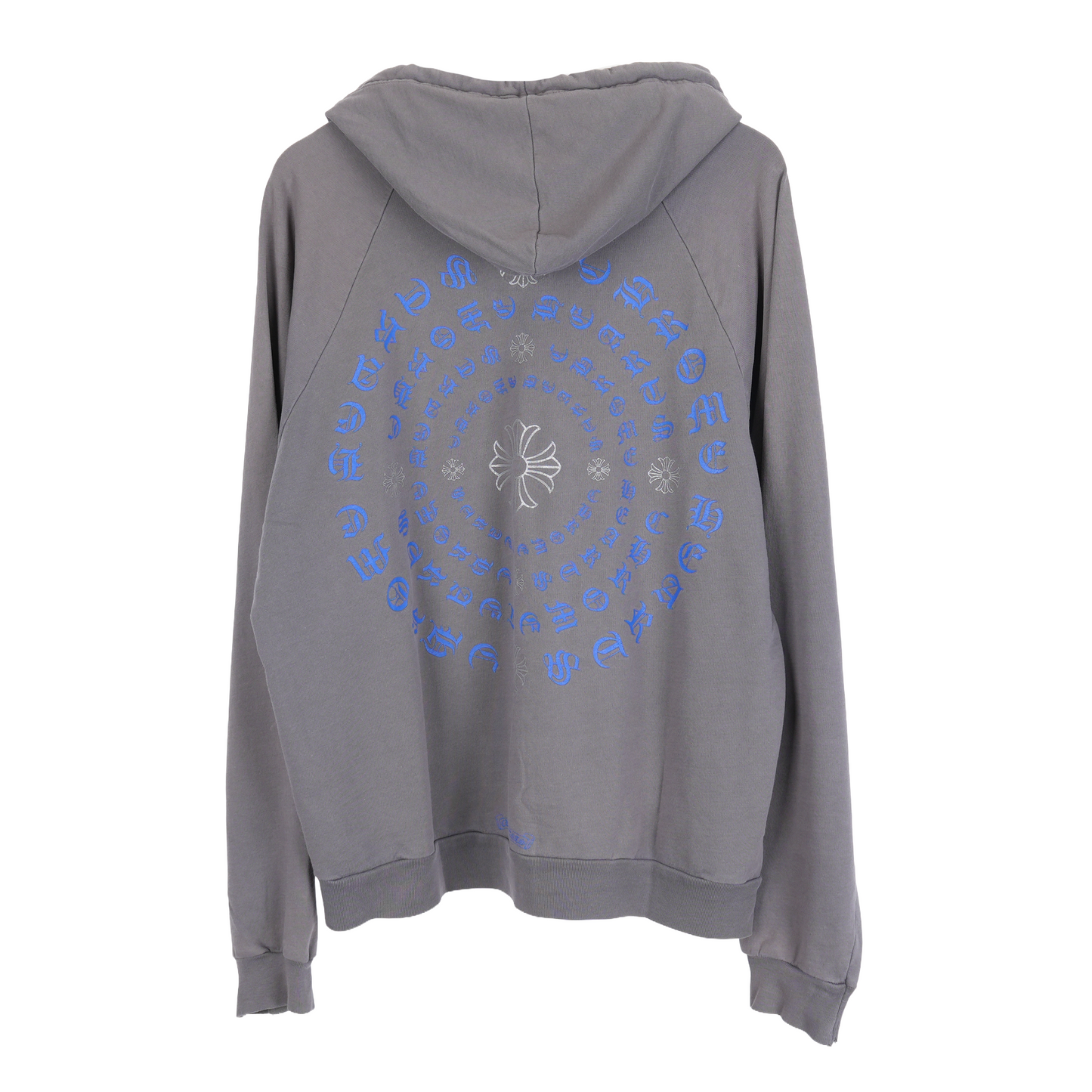 CHROME HEARTS VINTAGE SPIRAL LOGO ZIP UP HOODIE