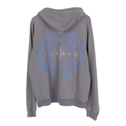 CHROME HEARTS VINTAGE SPIRAL LOGO ZIP UP HOODIE