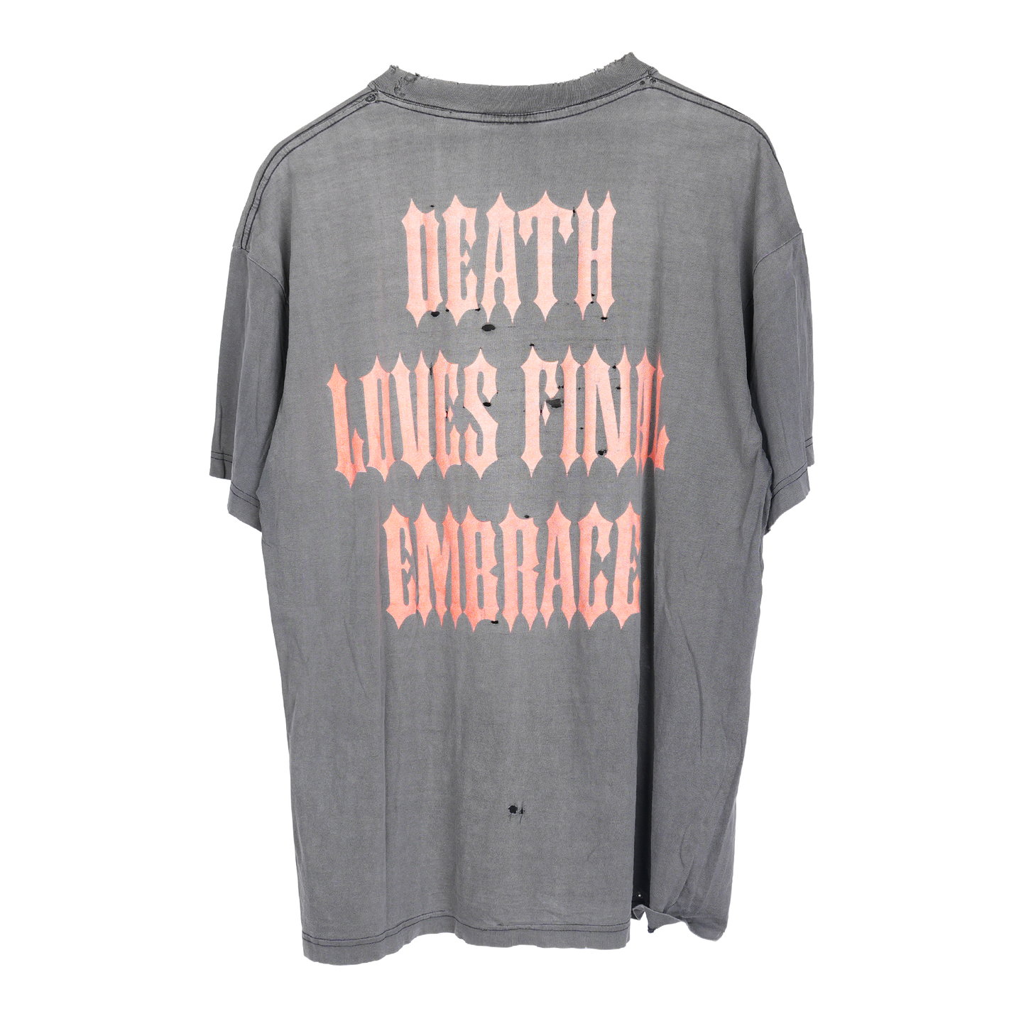 VINTAGE SLAYER DEATH LOVES FINAL EMBRACE FADED TEE