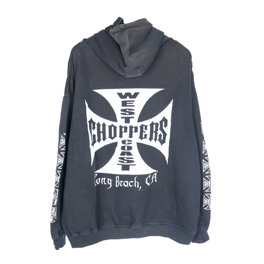 WCC FADED LOGO BLACK HOODIE