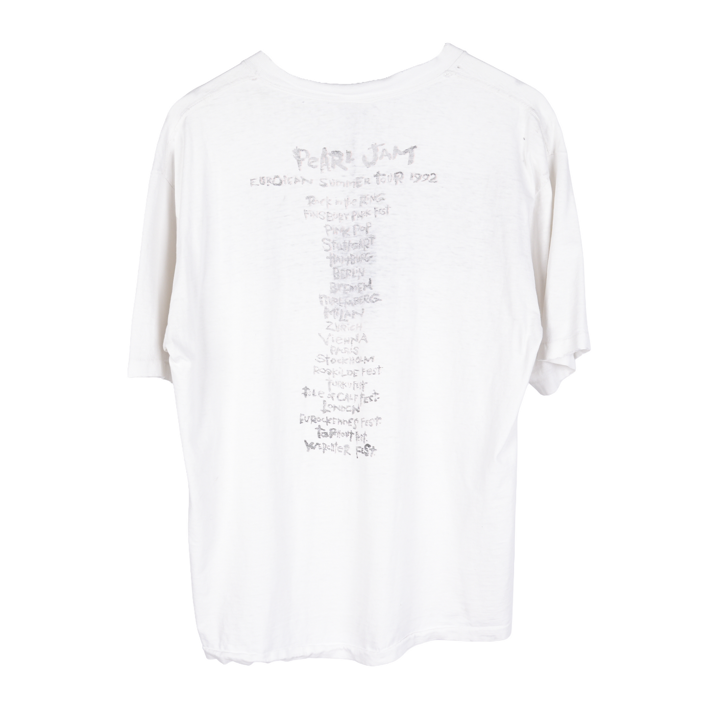 VINTAGE THRASHED PEARL JAM DON'T GIVE UP TEE