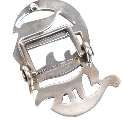 CHROME HEARTS 1 INCH SILVER CH BELT BUCKLE