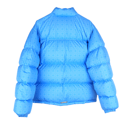 CHROME HEARTS BLUE PLUS MONOGRAM DOWN PUFFER JACKET