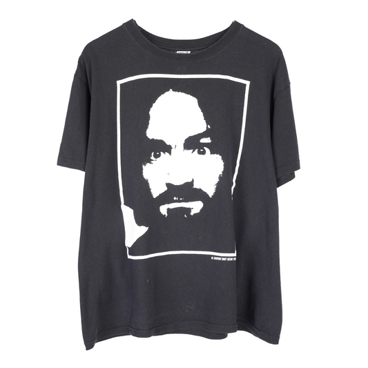 VINTAGE 2000'S CHARLIE MANSON CHARLIE DON'T SURF TEE