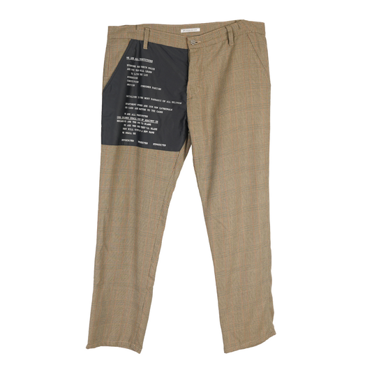 ENFANTS RICHES DÉPRIMÉS ERD CHECK CONTRAST PATCH PANTS
