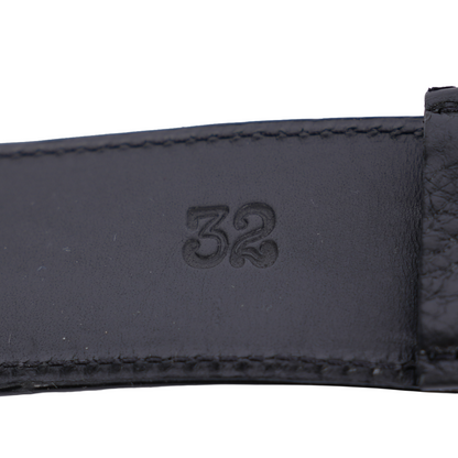 CHROME HEARTS OVAL BUCKLE WITH BLACK STRAP
