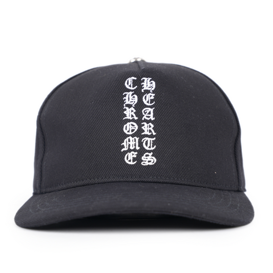 CHROME HEARTS LOGO SCROLL EMBROIDERED HAT