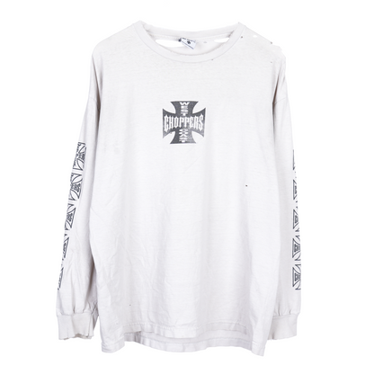 WCC FADED WHITE L/S T-SHIRT