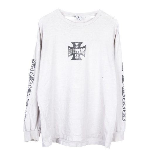 WCC FADED WHITE L/S T-SHIRT