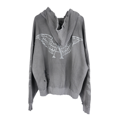 ALEXANDER DIGENOVA LEATHER PATCH HOODIE