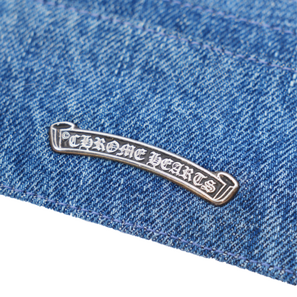 CHROME HEARTS DENIM PATCH CARD HOLDER