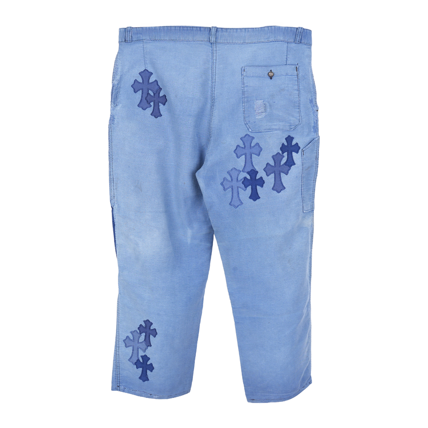 CHROME HEARTS FRENCH WORKWEAR PATCH JEANS