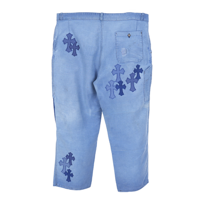 CHROME HEARTS FRENCH WORKWEAR PATCH JEANS