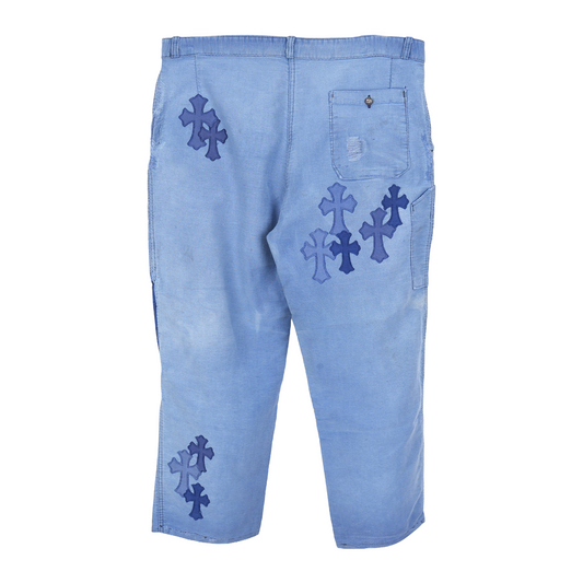 CHROME HEARTS FRENCH WORKWEAR PATCH JEANS