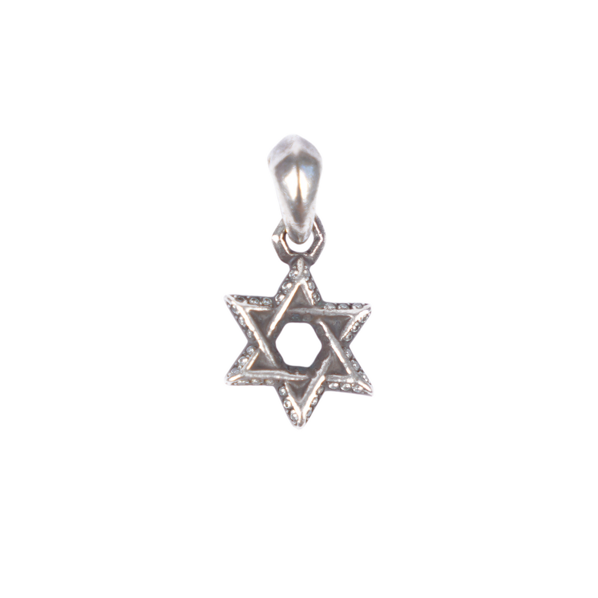 CHROME HEARTS STAR OF DAVID PAVÉ DIAMOND PENDANT