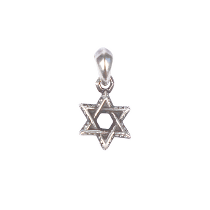 CHROME HEARTS STAR OF DAVID PAVÉ DIAMOND PENDANT