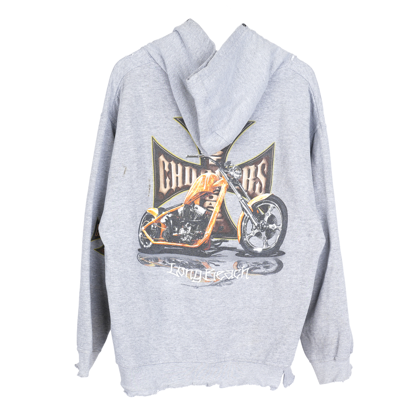 WCC GREY THRASHED HOODIE